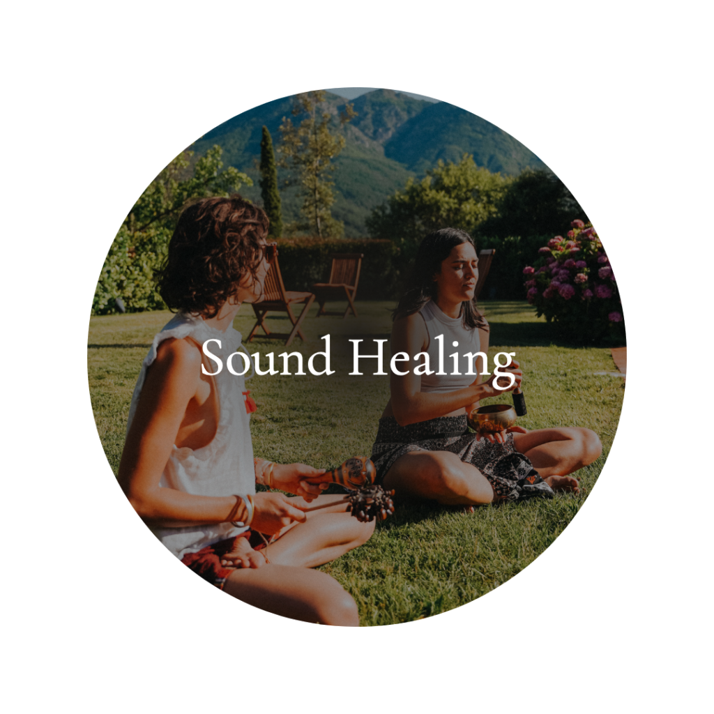 Experience the profound effects of sound therapy, using vibrations from instruments like crystal bowls and gongs to realign your energy, release emotional blockages, and restore harmony to your mind and body.