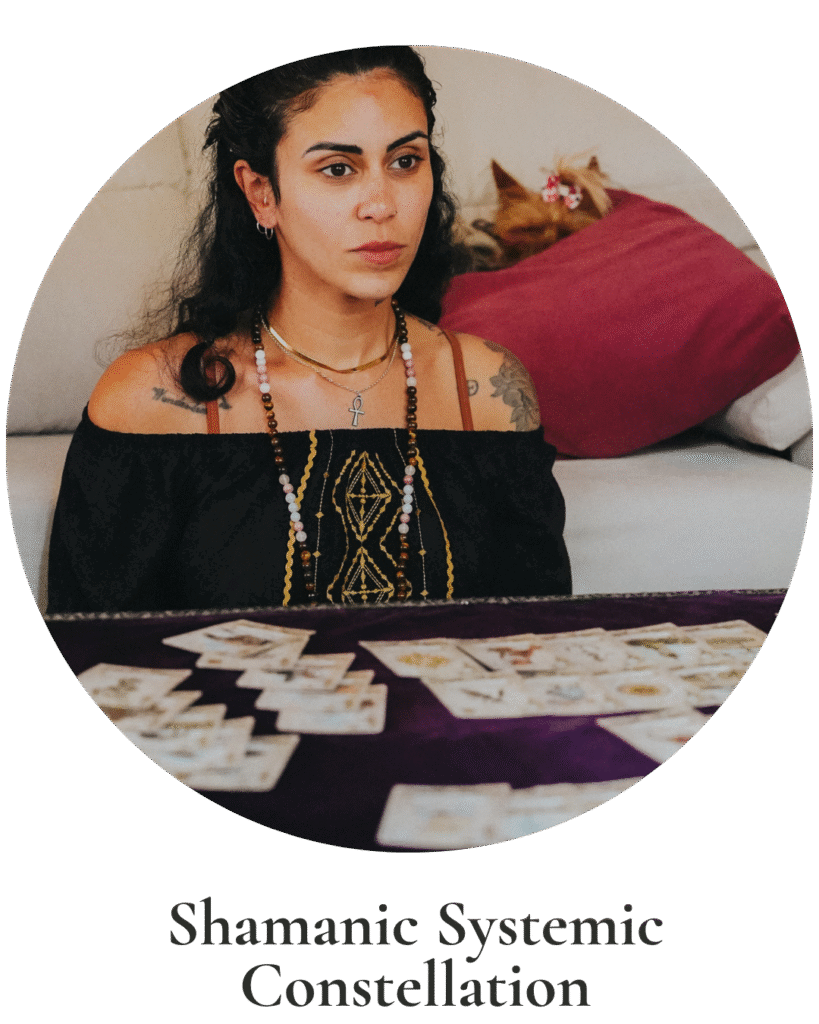 A combination of systemic therapy and shamanic elements that brings awareness and healing to ancestral patterns.